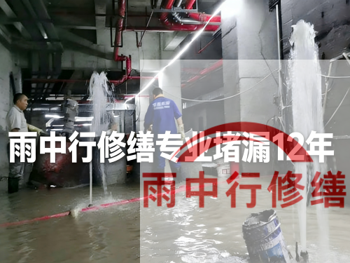 滁州某污水处理厂钢筋混凝土池堵漏案例